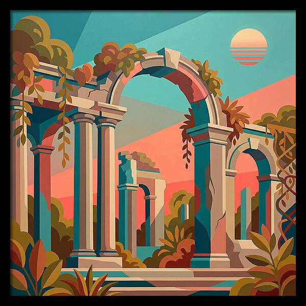 Plantation Ruins In Vibrant Hues