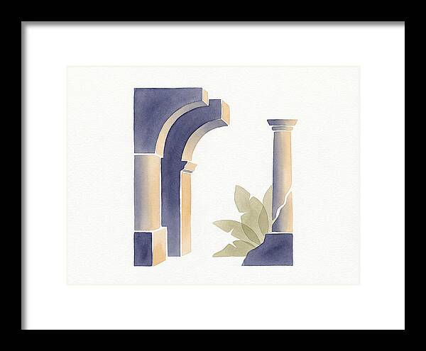 Plantation Ruins In Watercolor