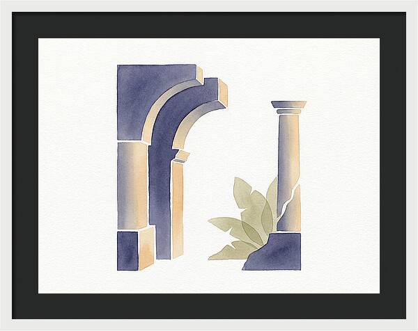 Plantation Ruins In Watercolor