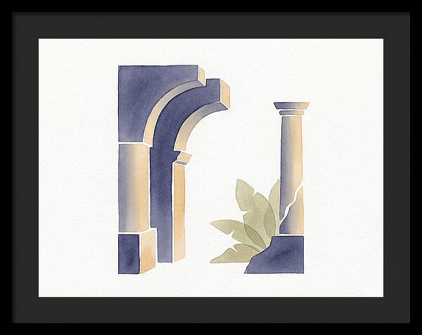 Plantation Ruins In Watercolor