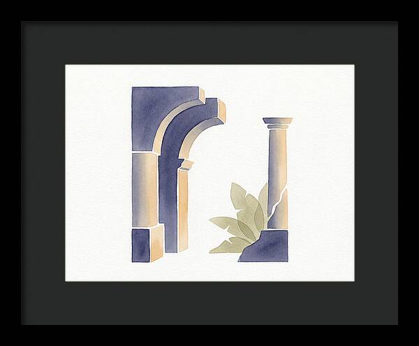 Plantation Ruins In Watercolor