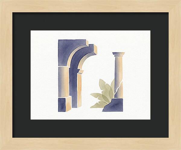 Plantation Ruins In Watercolor