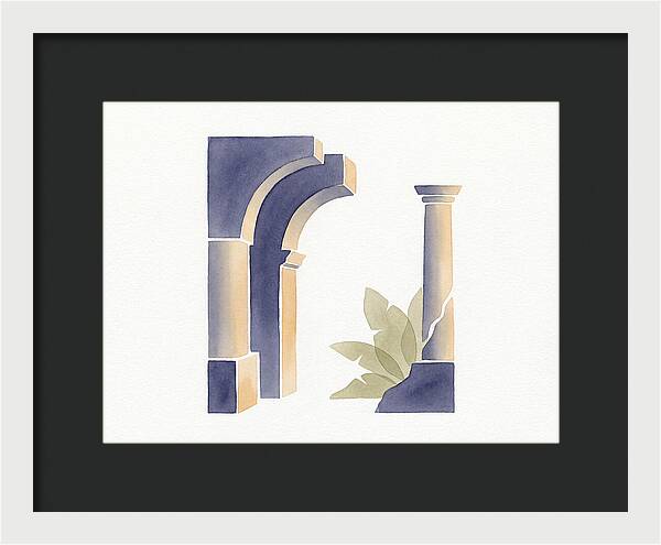 Plantation Ruins In Watercolor