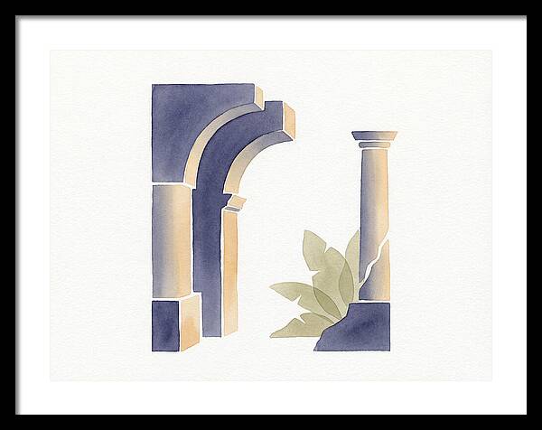 Plantation Ruins In Watercolor