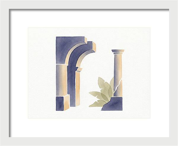 Plantation Ruins In Watercolor