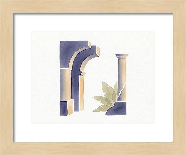 Plantation Ruins In Watercolor