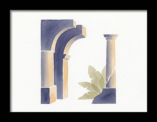 Plantation Ruins In Watercolor