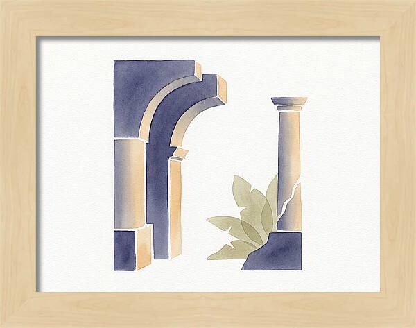 Plantation Ruins In Watercolor