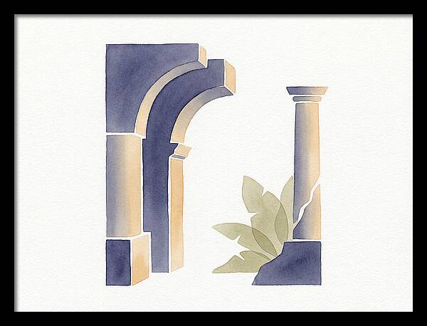 Plantation Ruins In Watercolor