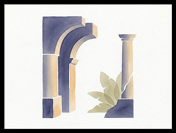 Plantation Ruins In Watercolor