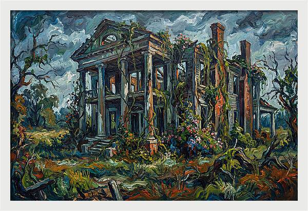Plantation Ruins Overgrown Beauty