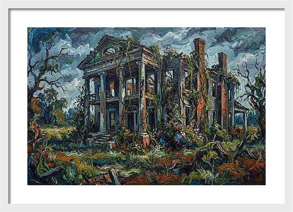 Plantation Ruins Overgrown Beauty