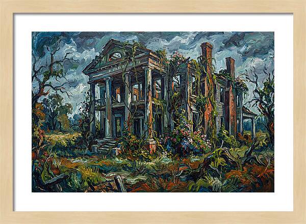 Plantation Ruins Overgrown Beauty