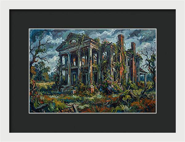 Plantation Ruins Overgrown Beauty