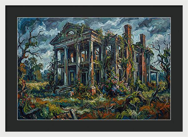 Plantation Ruins Overgrown Beauty