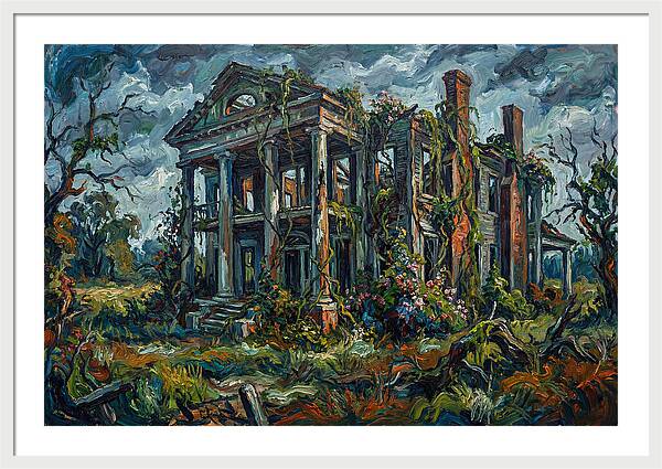 Plantation Ruins Overgrown Beauty