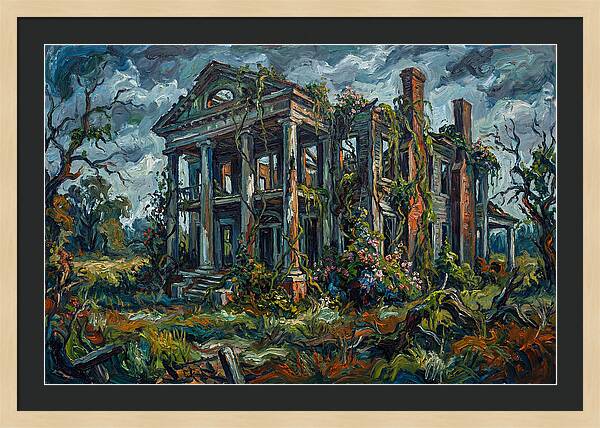 Plantation Ruins Overgrown Beauty