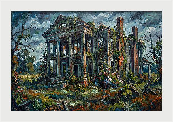 Plantation Ruins Overgrown Beauty