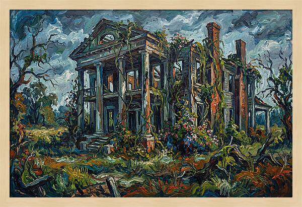 Plantation Ruins Overgrown Beauty
