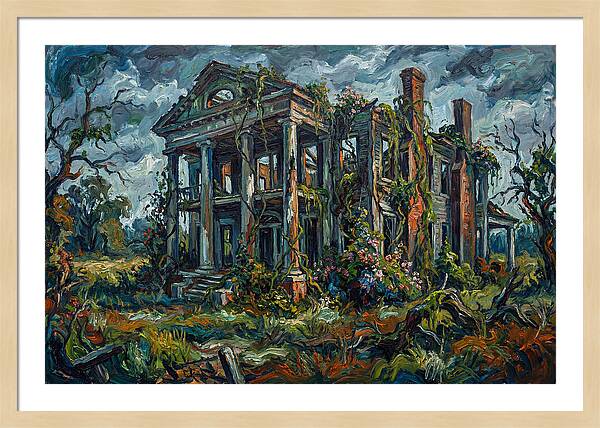 Plantation Ruins Overgrown Beauty