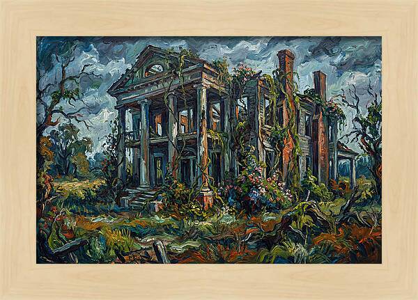 Plantation Ruins Overgrown Beauty