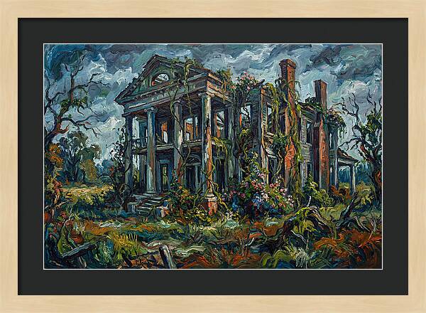 Plantation Ruins Overgrown Beauty