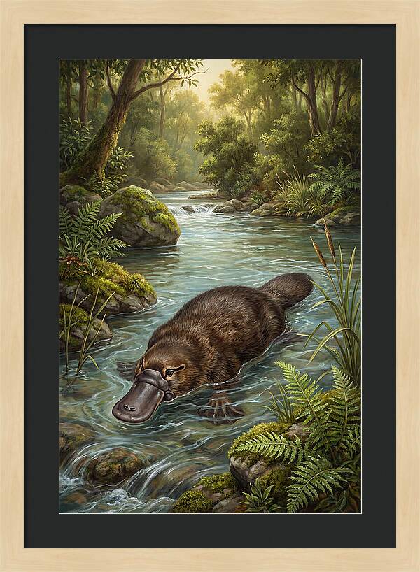 Platypus In Tranquil Waters