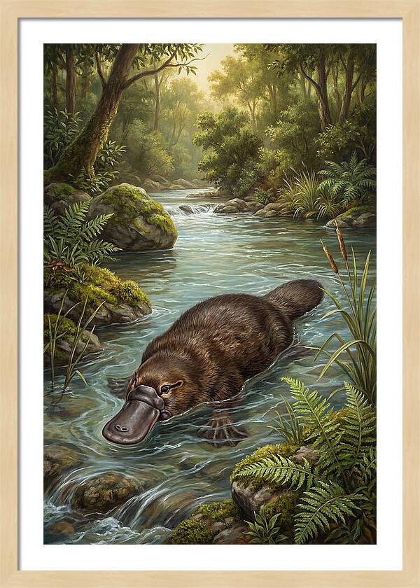 Platypus In Tranquil Waters