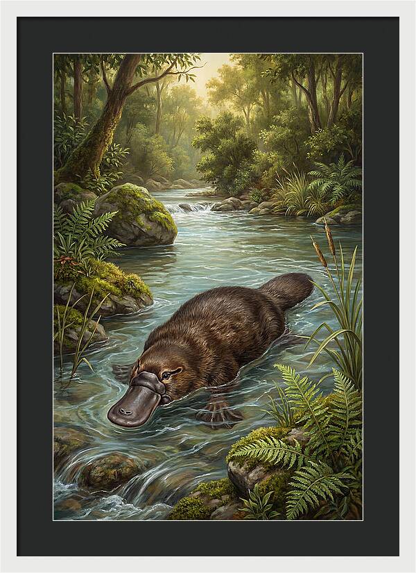 Platypus In Tranquil Waters