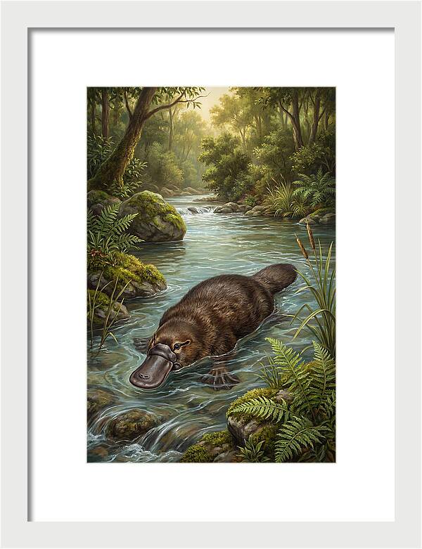 Platypus In Tranquil Waters