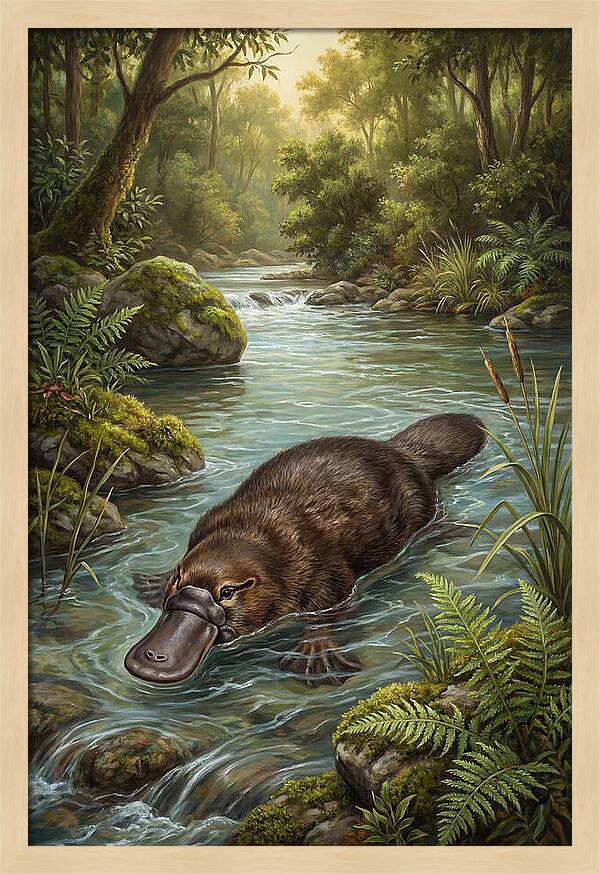 Platypus In Tranquil Waters