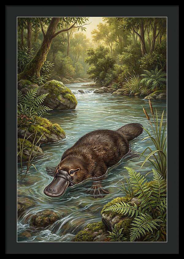 Platypus In Tranquil Waters