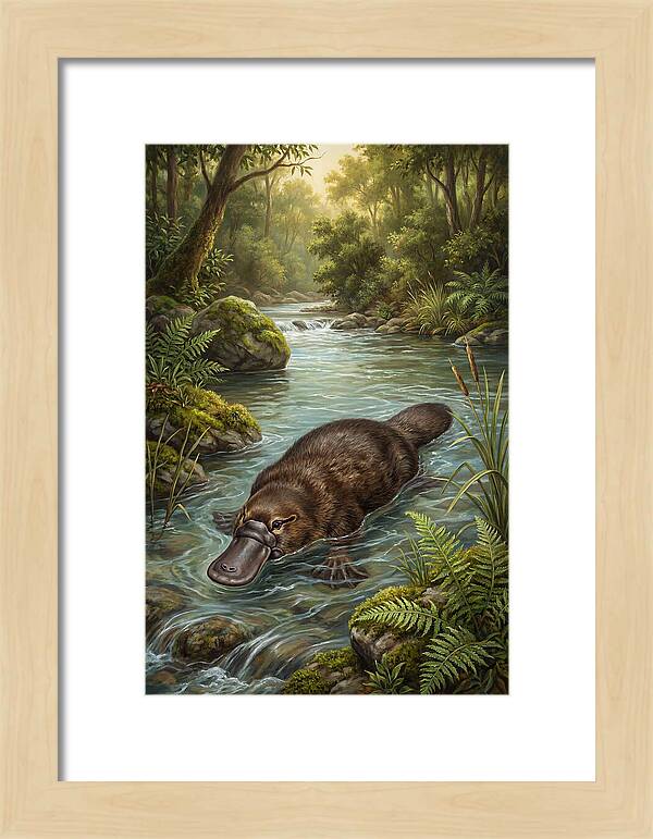 Platypus In Tranquil Waters
