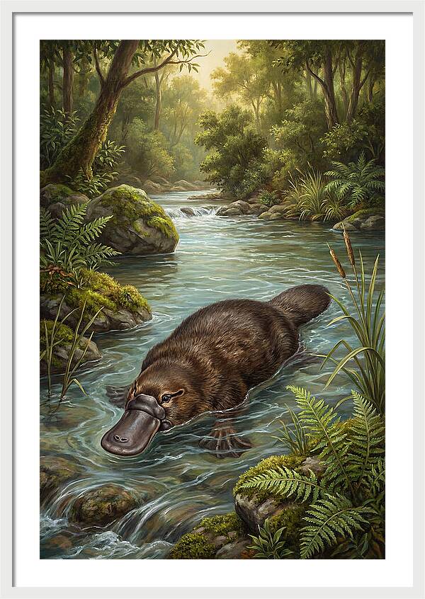Platypus In Tranquil Waters