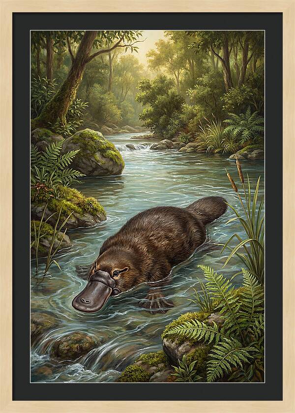Platypus In Tranquil Waters