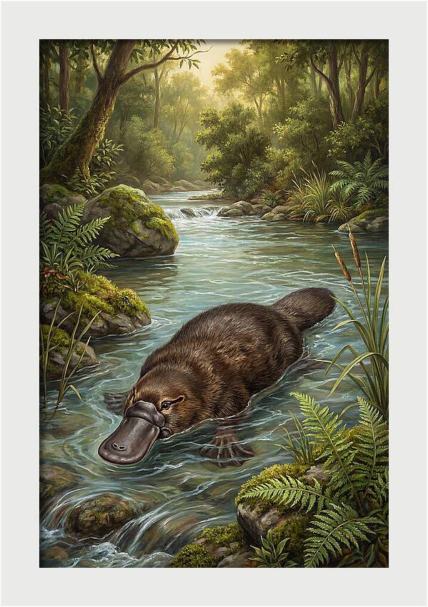 Platypus In Tranquil Waters
