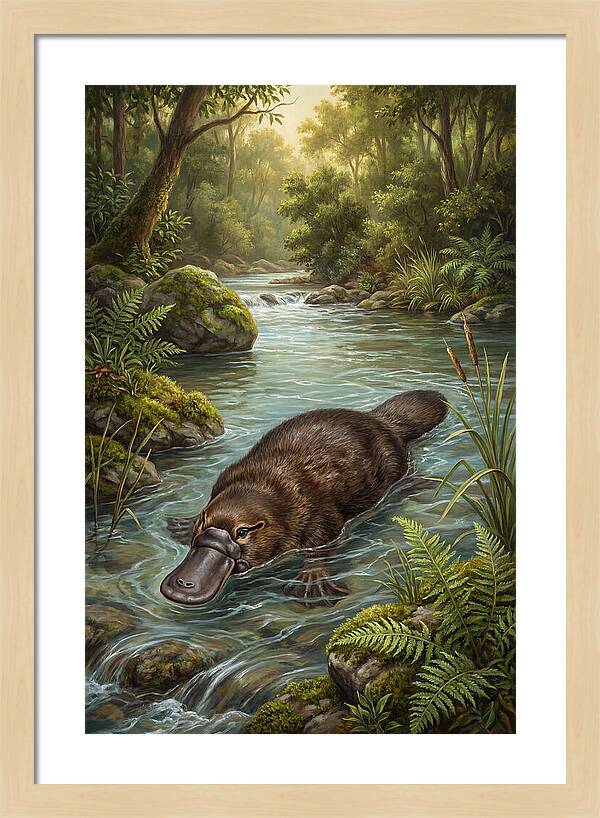 Platypus In Tranquil Waters