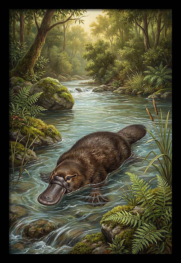 Platypus In Tranquil Waters