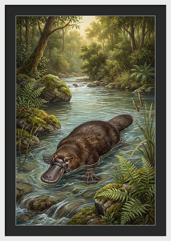 Platypus In Tranquil Waters