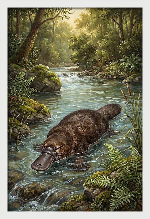 Platypus In Tranquil Waters