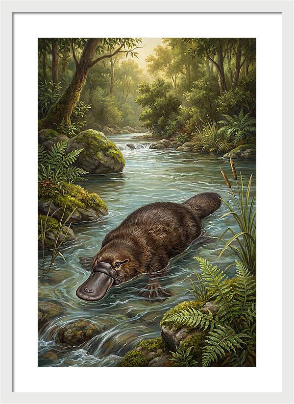 Platypus In Tranquil Waters