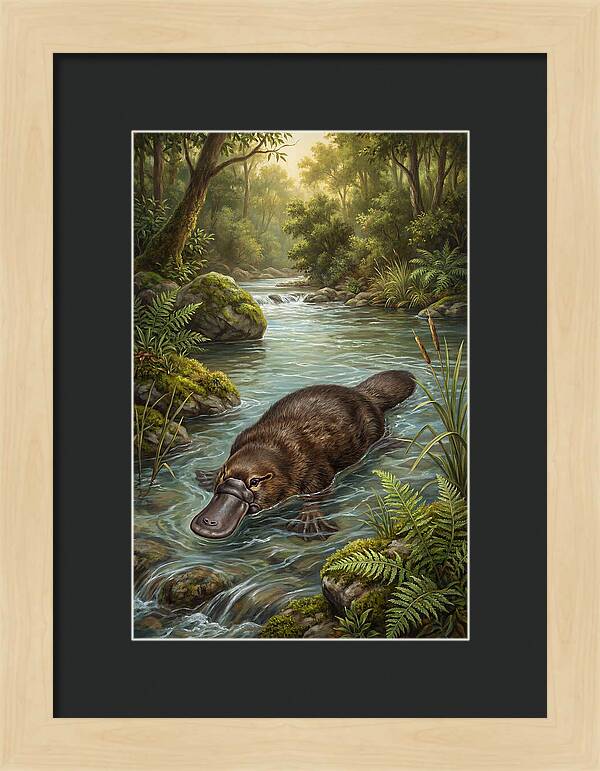 Platypus In Tranquil Waters