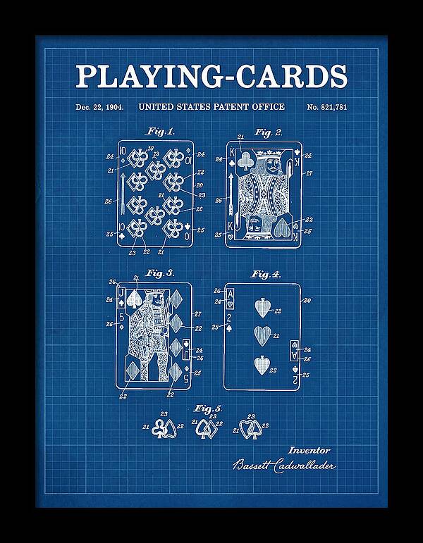 Playing Cards Blueprint Patent Us821781a