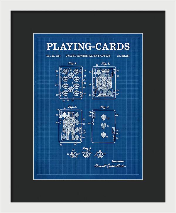 Playing Cards Blueprint Patent Us821781a