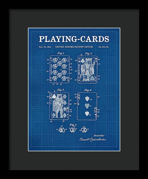 Playing Cards Blueprint Patent Us821781a