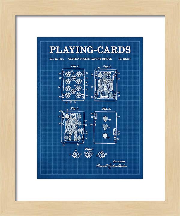 Playing Cards Blueprint Patent Us821781a