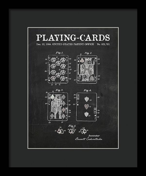 Playing Cards Chalkboard Patent Us821781a