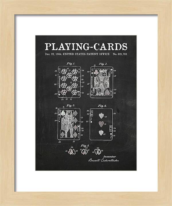 Playing Cards Chalkboard Patent Us821781a