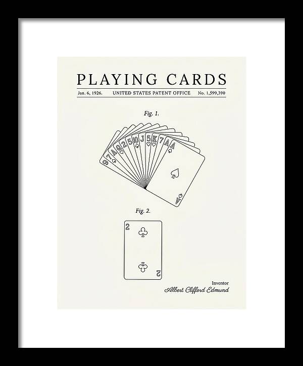 Playing Cards Minimalist Patent Us1599390a