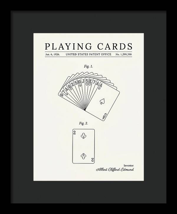 Playing Cards Minimalist Patent Us1599390a